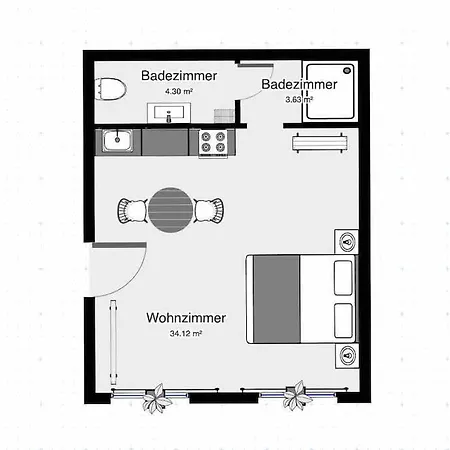 アパート Modernes Im Herzen Pirnas